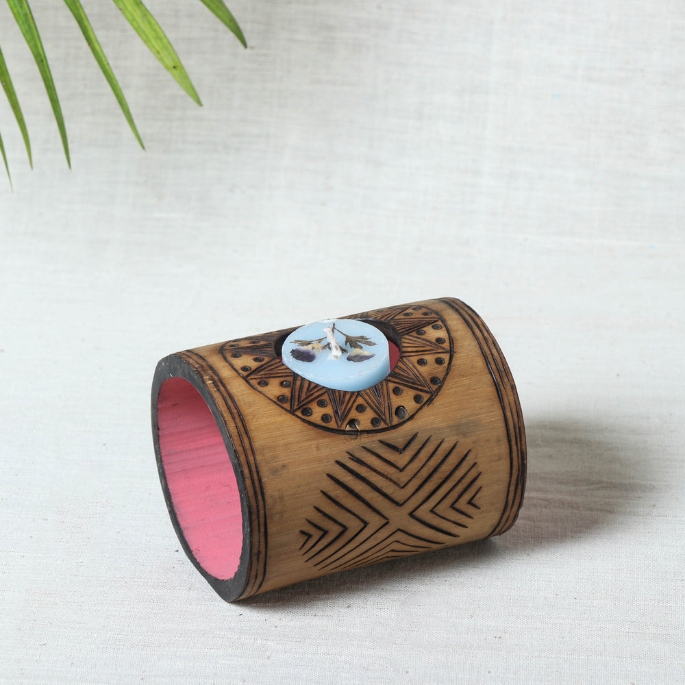 Bamboo Candle Stand