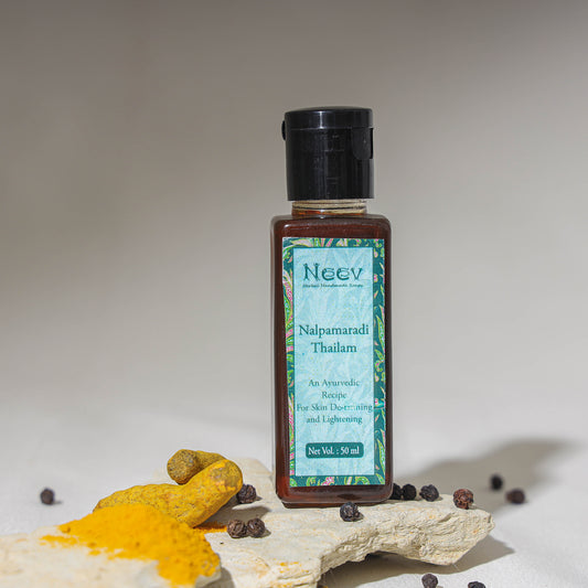 Natural Handmade Nalpamaradi Thailam Oil An Ayurvedic Recipe for Skin De-tanning and Lightening
