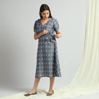 Pochampally Ikat Weave Cotton Dress
