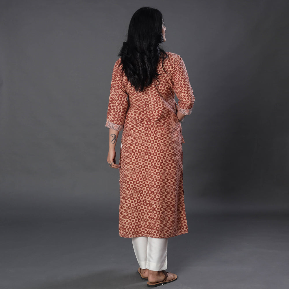 kalamkari woolen kurta