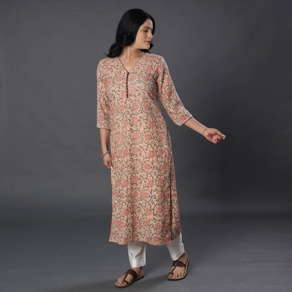 kalamkari woolen kurta