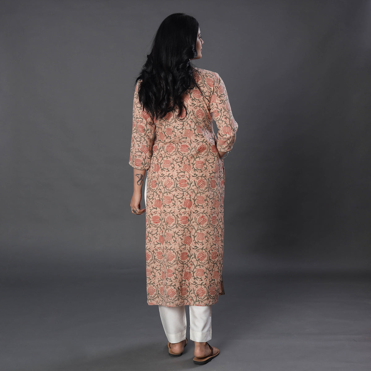 kalamkari woolen kurta