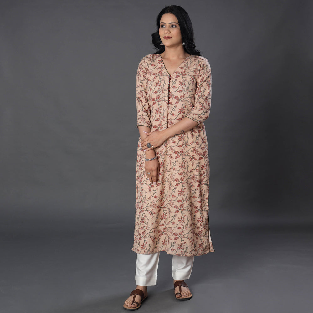 kalamkari woolen kurta