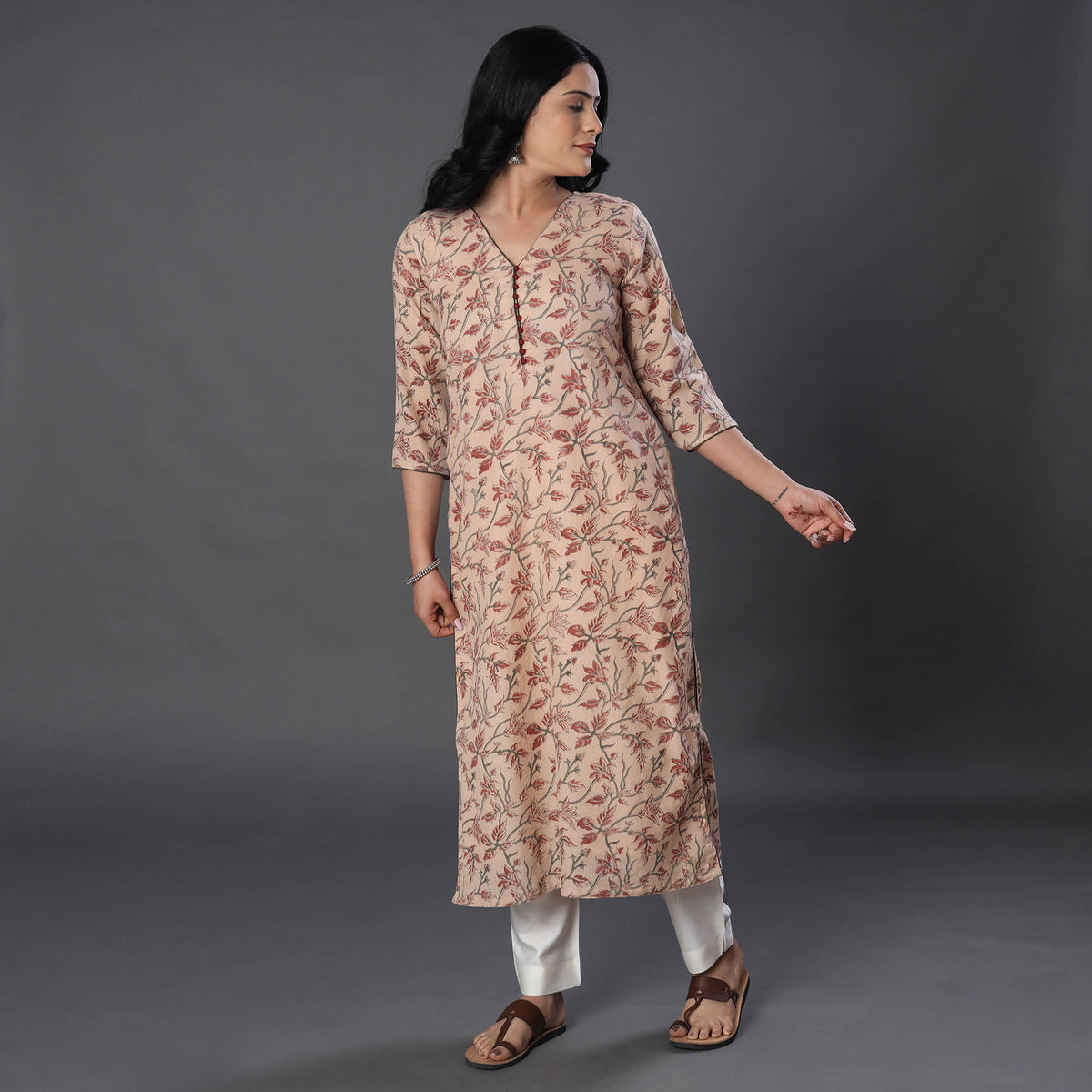 kalamkari woolen kurta