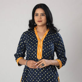 Buy Bandhani Tie-dye Cotton Long Straight Kurta Online l iTokri.com