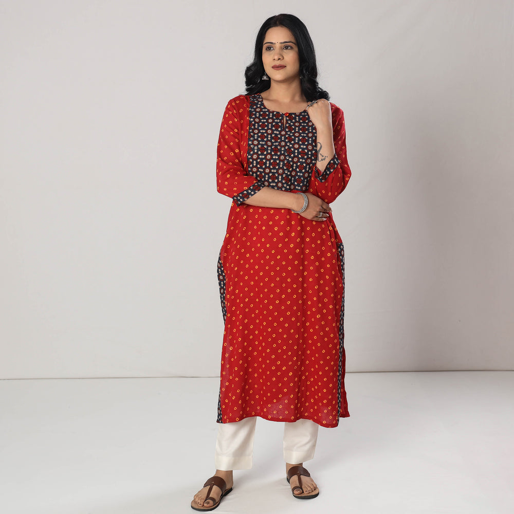 bandhani kurta