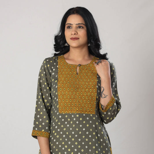 bandhani kurta