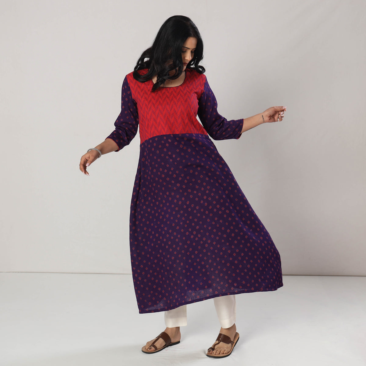 bandhani kurta