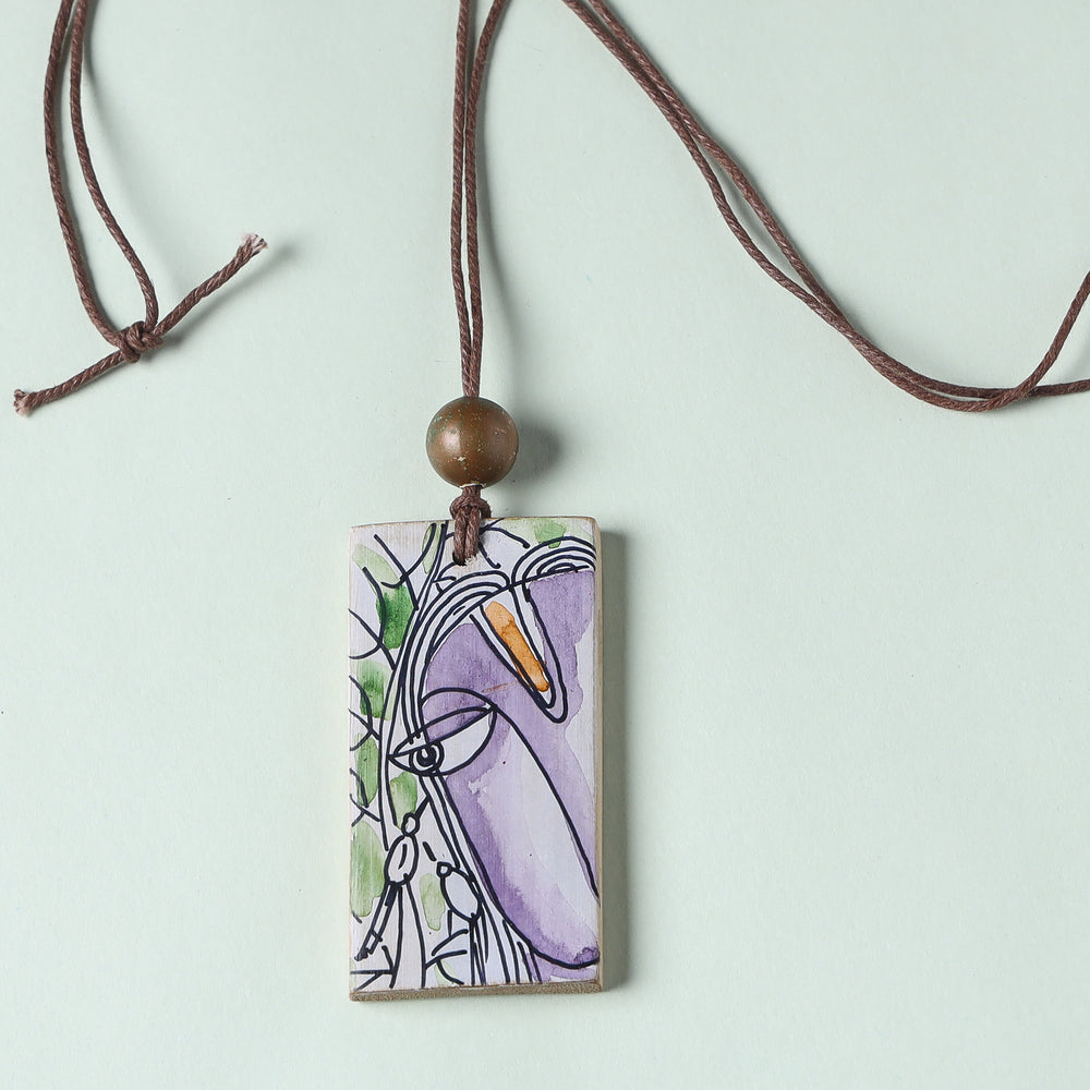 kerala mural art handpainted necklace