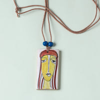 kerala mural art handpainted necklace