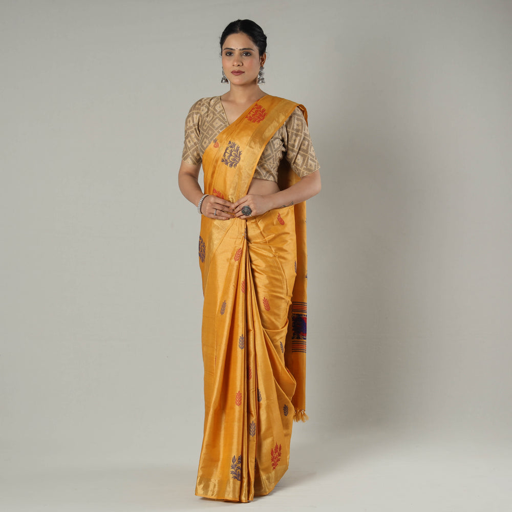 tussar silk saree