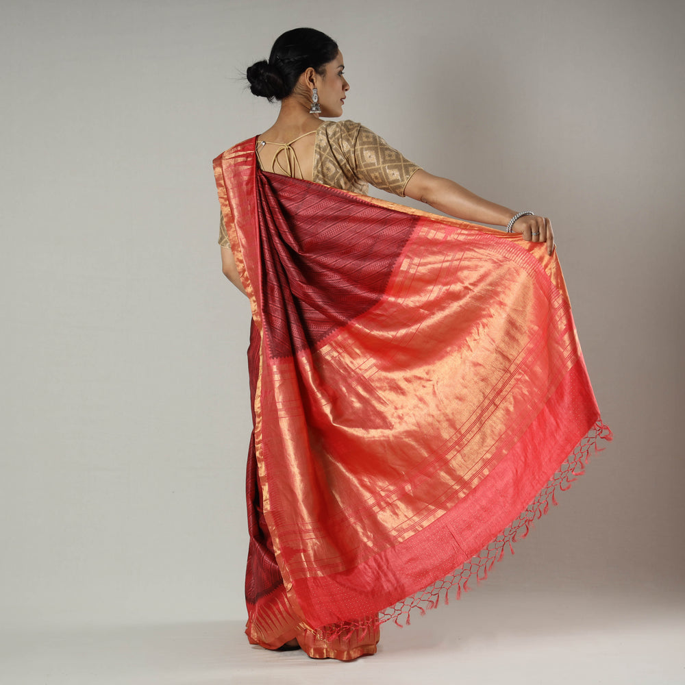 tussar silk saree