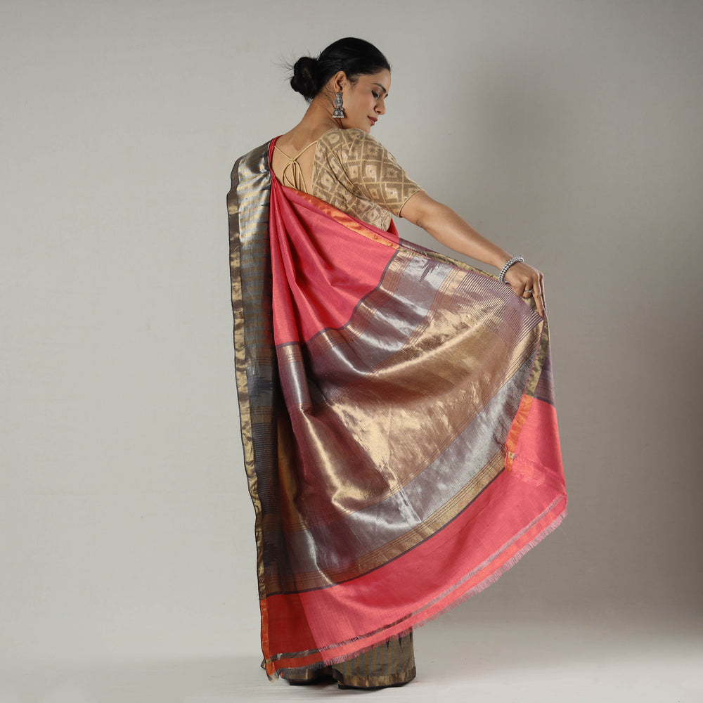 tussar silk saree