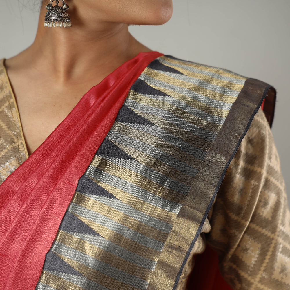 tussar silk saree