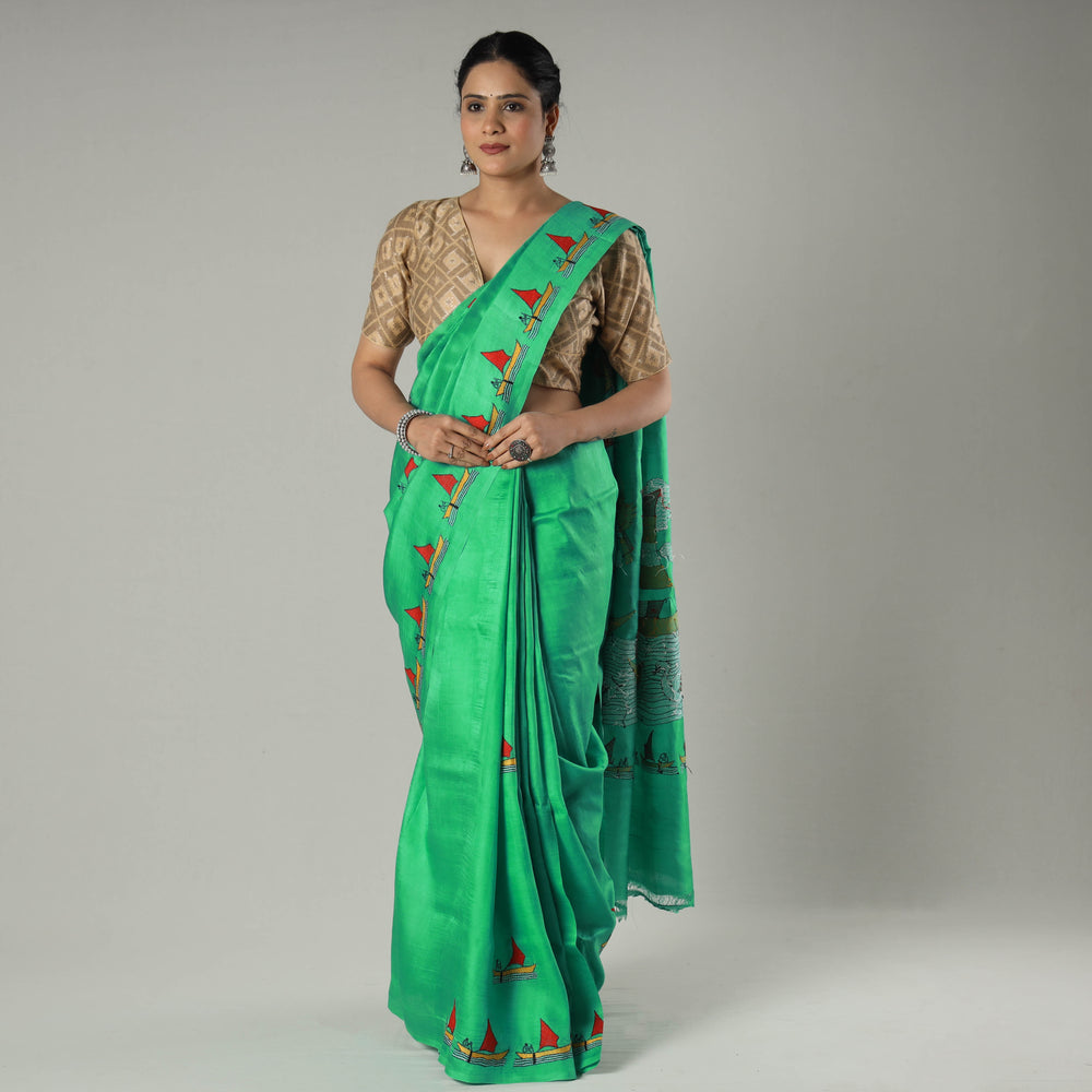 Kantha Embroidery Saree