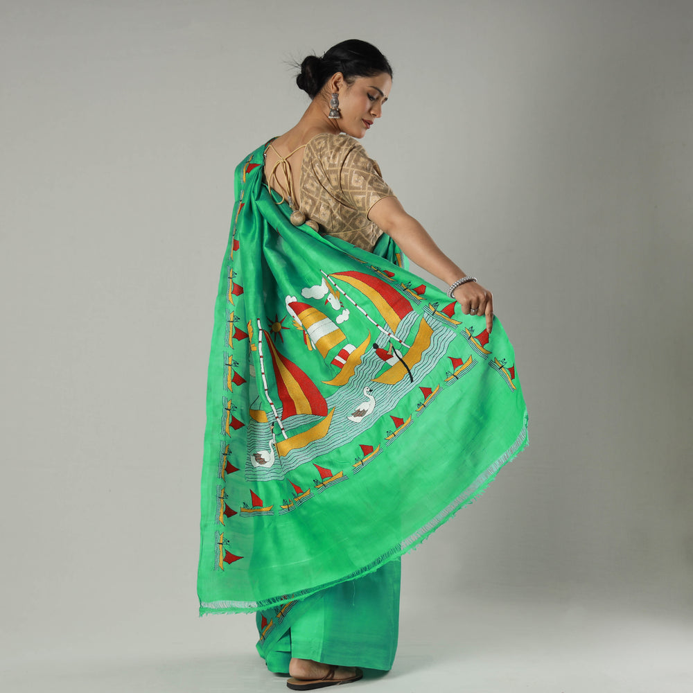 Kantha Embroidery Saree