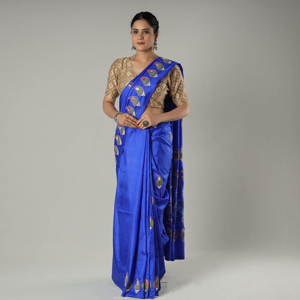 Kantha Embroidery Saree