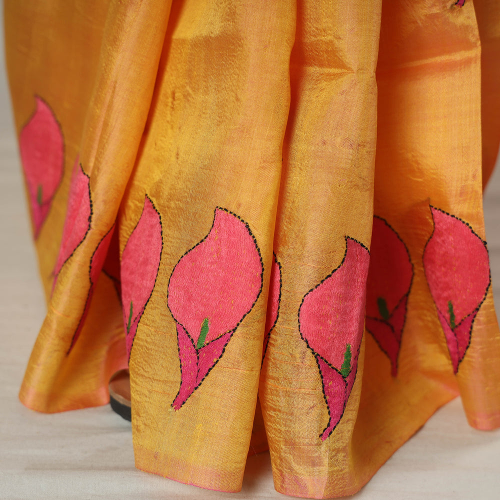 Kantha Embroidery Saree