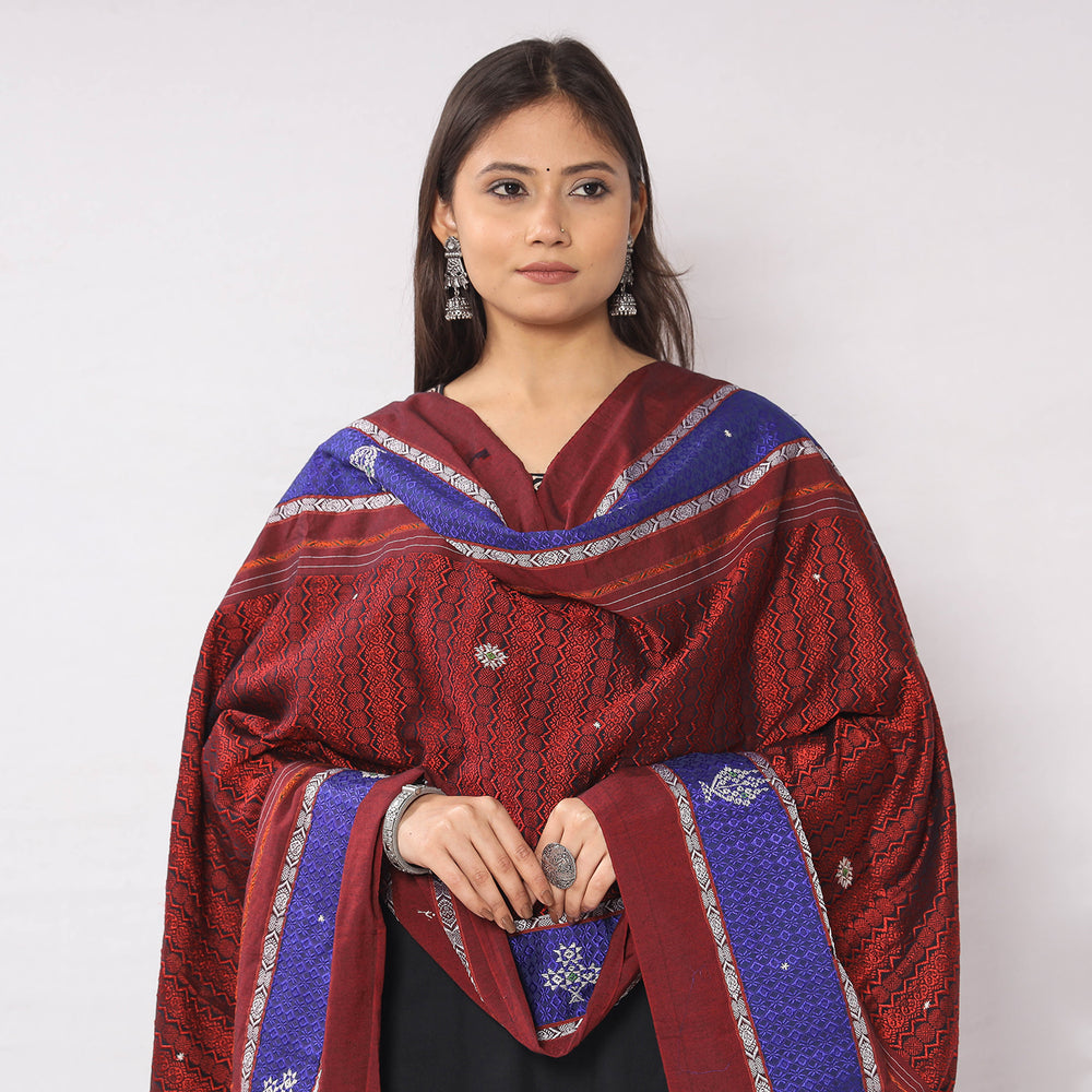  Hand Embroidery Cotton Dupatta