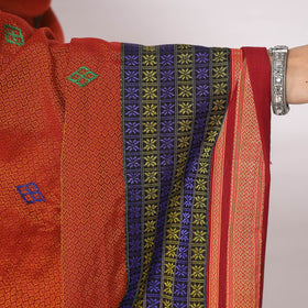 Buy Negi Kasuti Hand Embroidery Khun Cotton Dupatta Online l iTokri.com