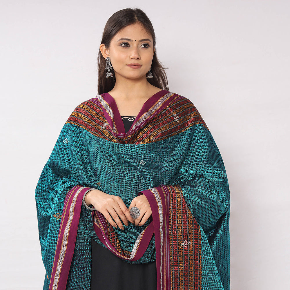  Hand Embroidery Cotton Dupatta