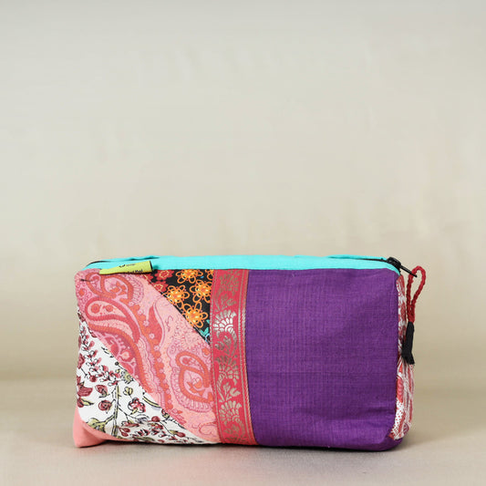 Patchwork Big Cosmetic/Toilet Pouch by Jugaad