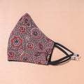  Ajrakh Block Printed Cotton 3 Layer Snug Fit Face Cover 