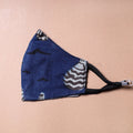 Bindass Block Printed Cotton 3 Layer Snug Fit Face Cover 