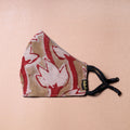  Bindass Block Printed Cotton 3 Layer Snug Fit Face Cover 