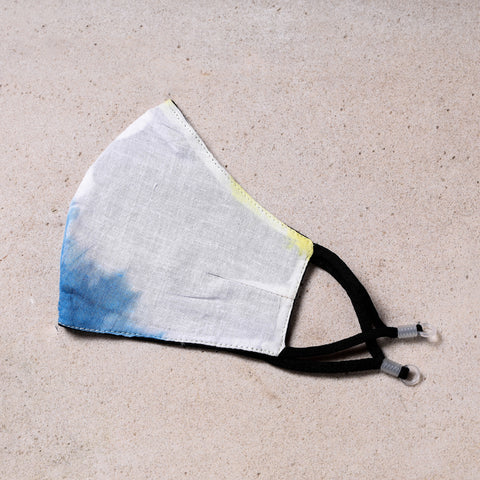  Shibori Tie-Dye Cotton 3 Layer Snug Fit Face Cover 