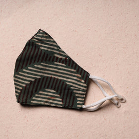  Block Print Cotton 3 Layer Snug Fit Face Cover 