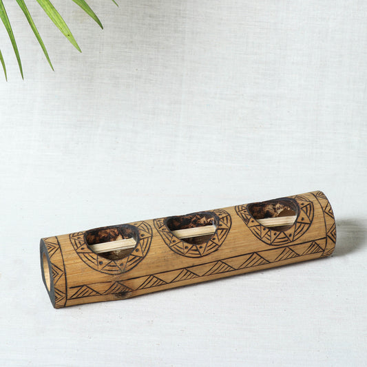 Bamboo Candle Holder - 3 Candle