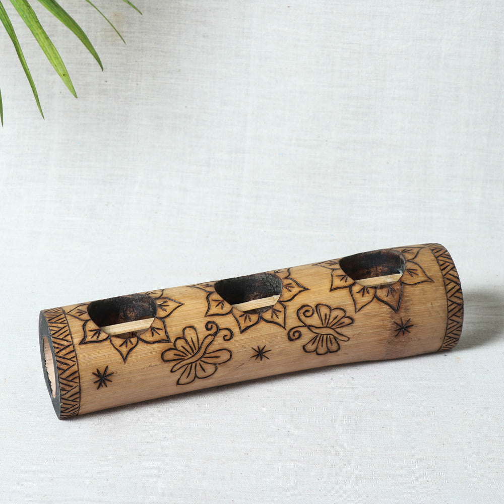 Bamboo Candle Holder