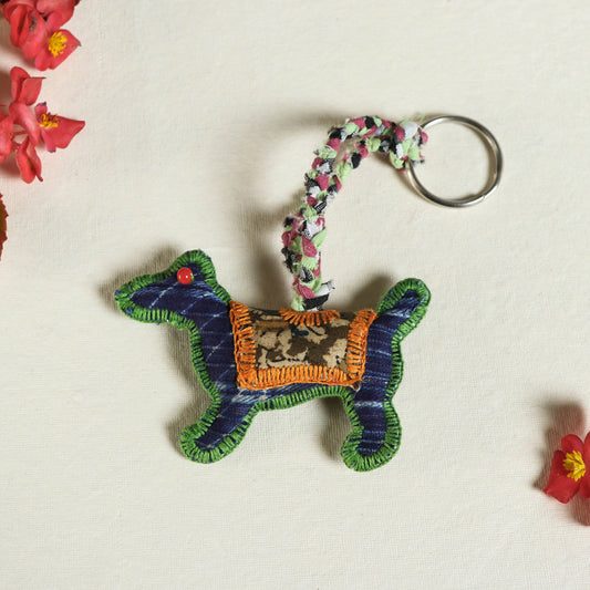 Dog - Katran Artwork Kantha Stitch Funky Keychain