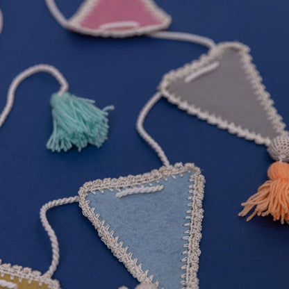 Samoolam Handmade Crochet Kids Room Decor Bunting ~ Triangles