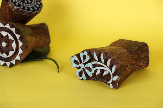 Hand-carved Teak Wood Block by Gangadhar (Medium)