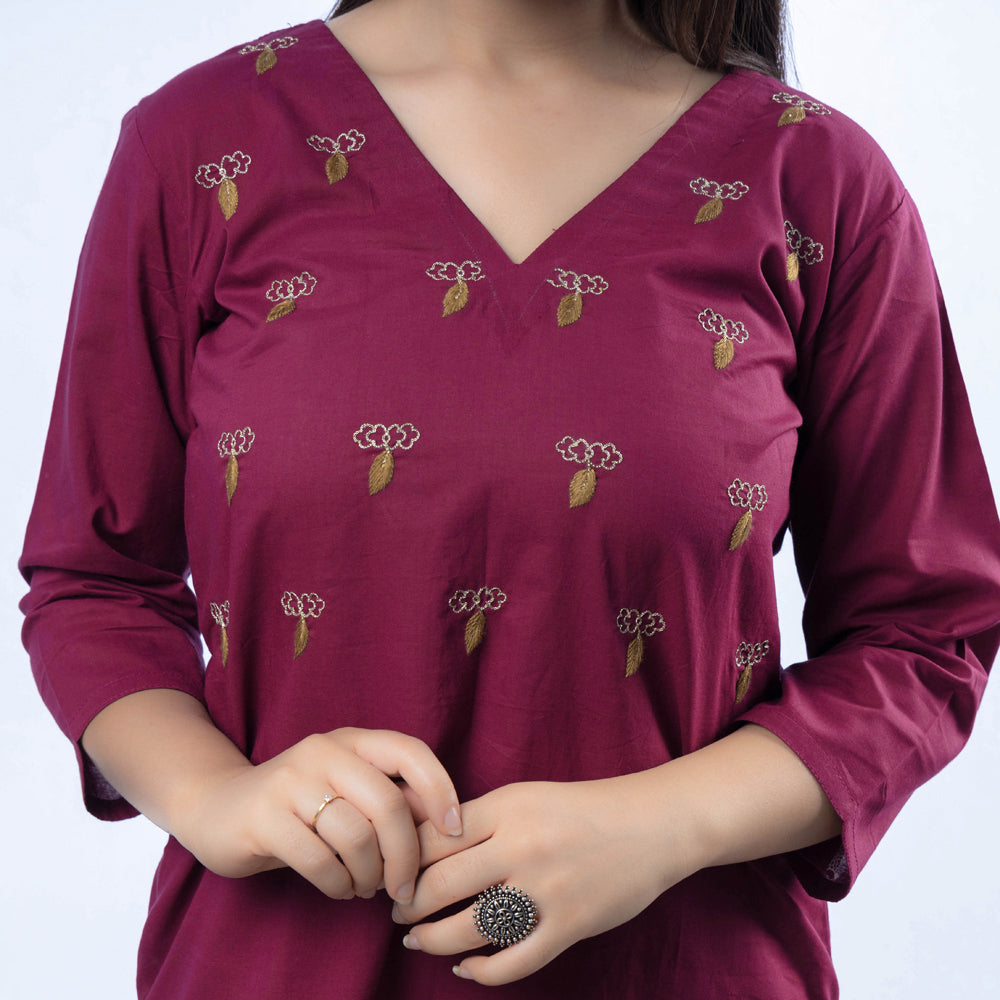 embroidery cotton kurta