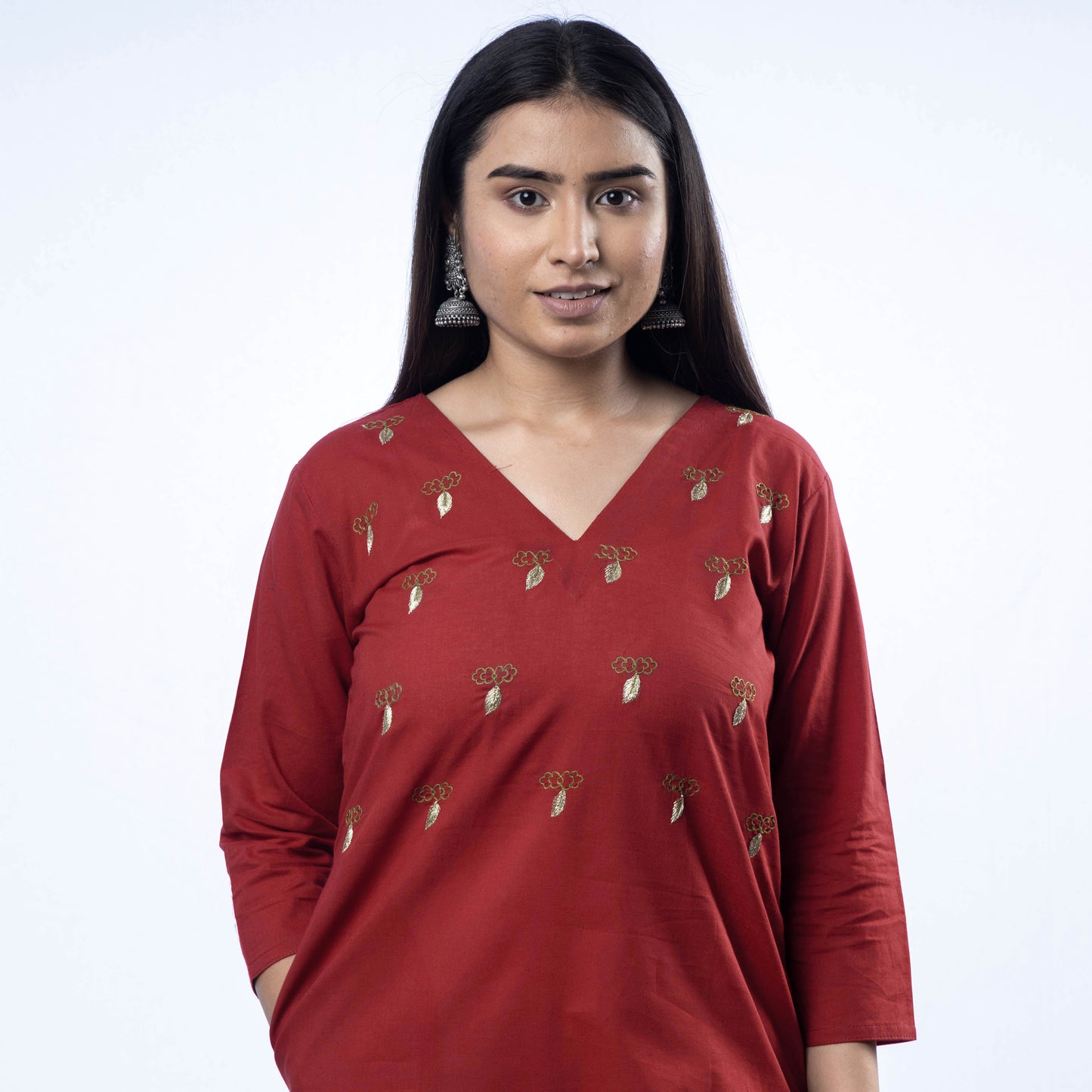 embroidered cotton kurta