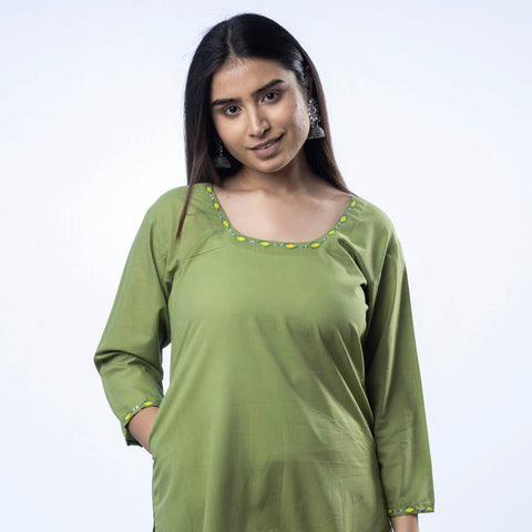 embroidered cotton kurta