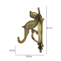 Brass Metal Handcrafted Bird Wall Hanger 