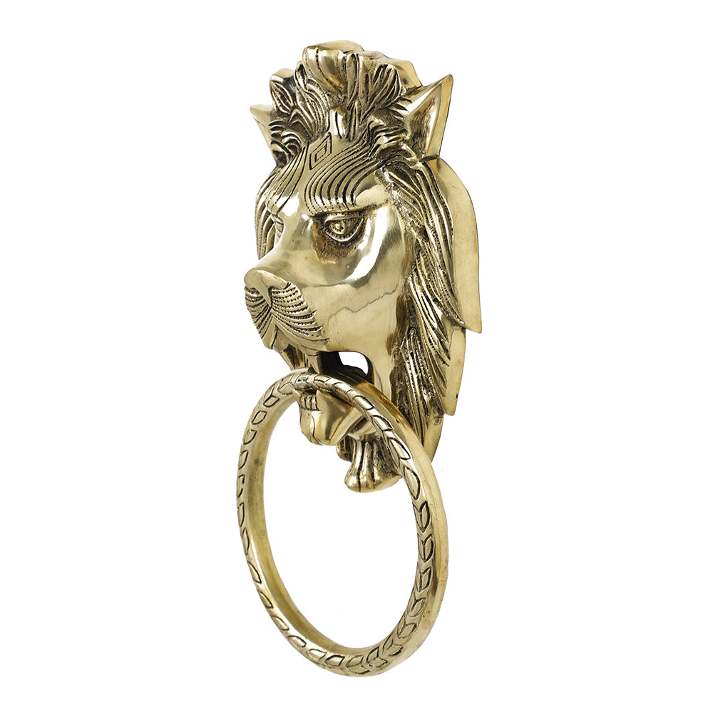 Brass Metal Handcrafted Lion Door Knocker