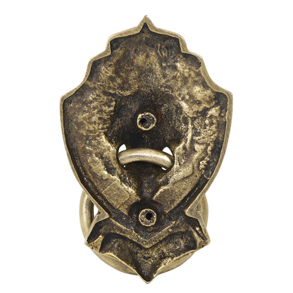 Brass Metal Handcrafted Lion Door Knocker (6 x 3.6 in)