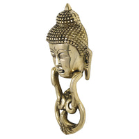 Brass Metal Handcrafted Buddha Door Knocker (8.3 x 3.3 in)