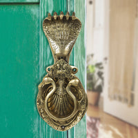 Brass Metal Handcrafted Snake Door Knocker