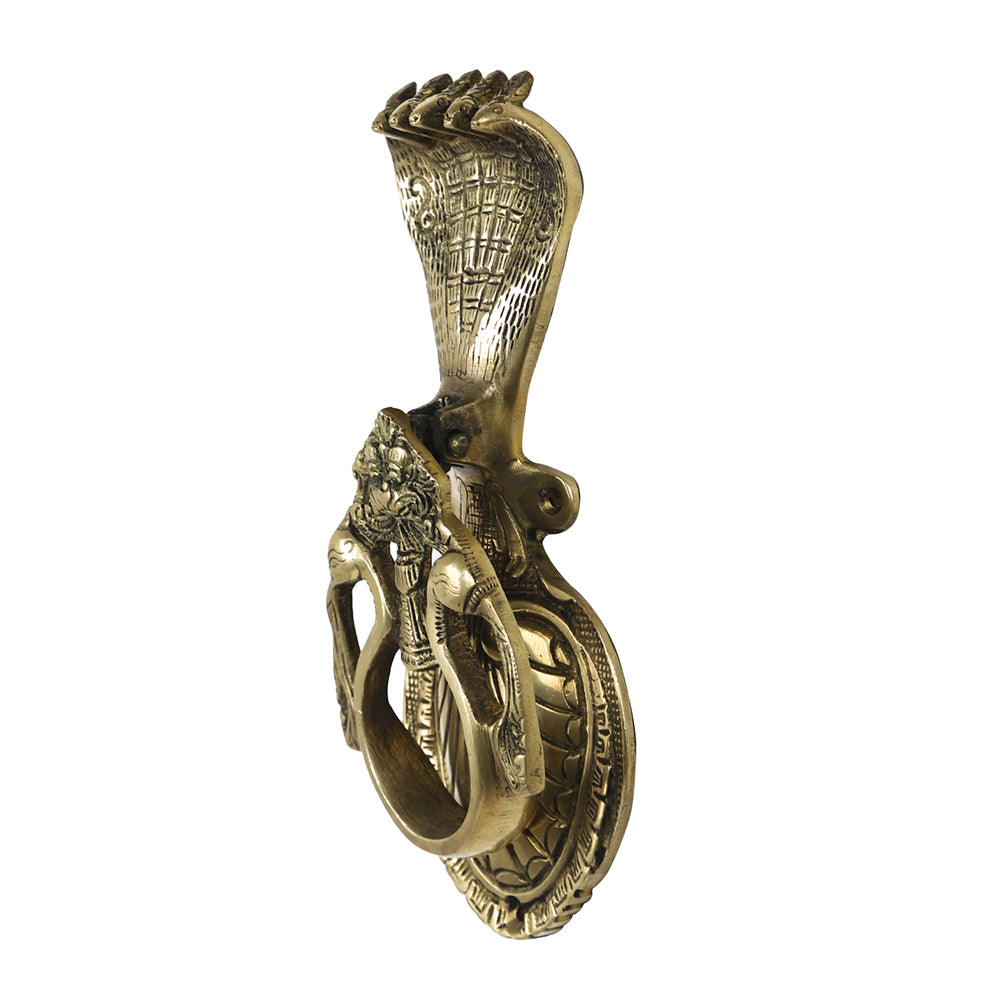 Brass Metal Handcrafted Snake Door Knocker