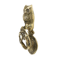 Brass Metal Handcrafted Owl Door Knocker