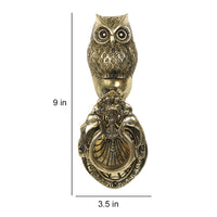 Brass Metal Handcrafted Owl Door Knocker