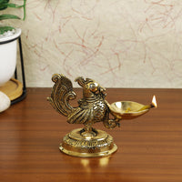 brass metal diya 