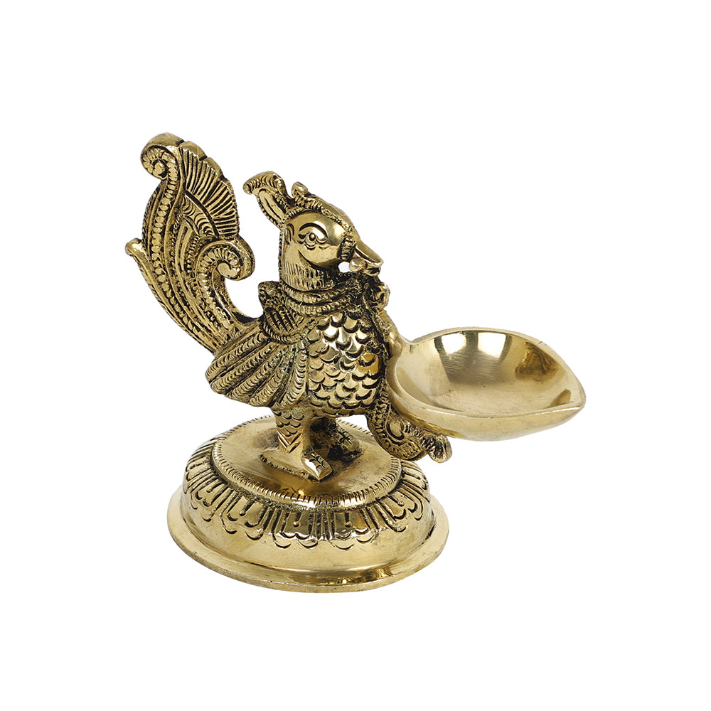 brass metal diya 