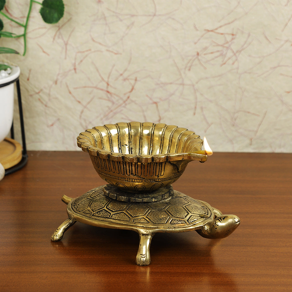 brass diya 